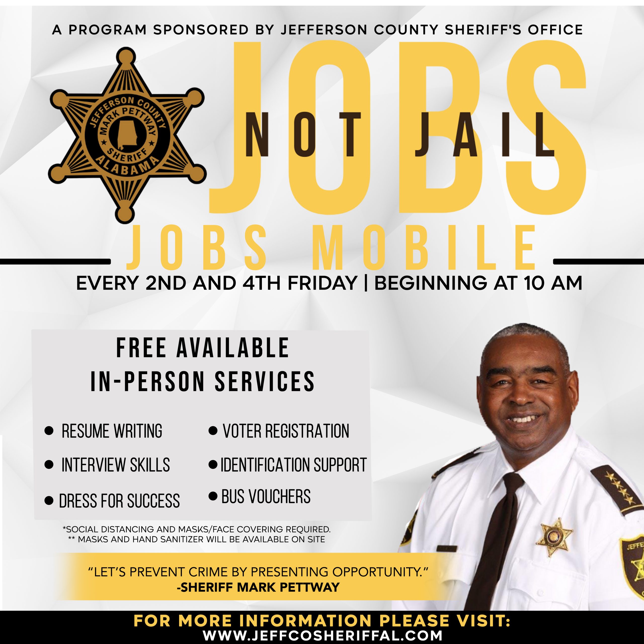 JOBS NOT FAIL FLYER