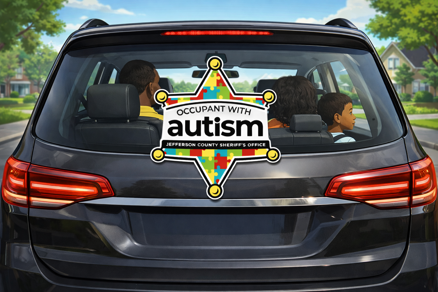JeffCo Sheriff's Office Autism Awareness Decal